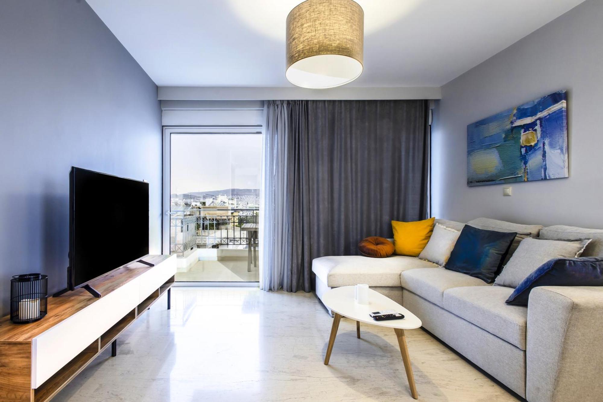 Lis153 By Smart Cozy Suites - Top Floors With Amazing City View - Available 24Hr Athens Exterior photo